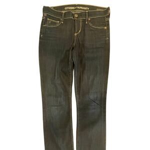 Citizens of Humanity AVA low rise straight leg dark denim Jeans size 26